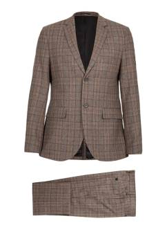 Brown checked suit
