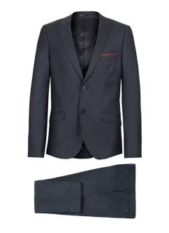 Navy blue two-button suit